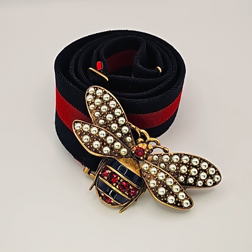 Gucci Queen Margaret Canvas belt